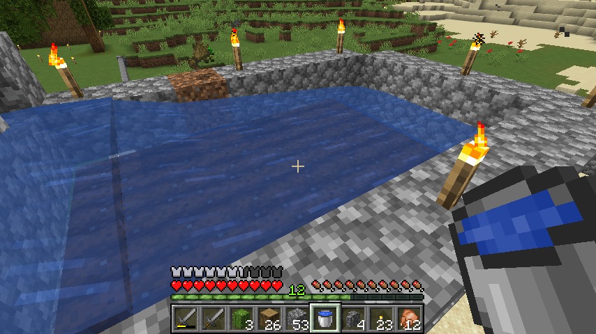 Minecraft（マイクラ）畑タワーの水