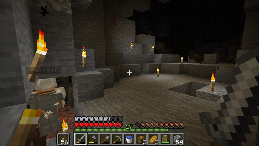 Minecraft（マイクラ）採掘場の洞窟
