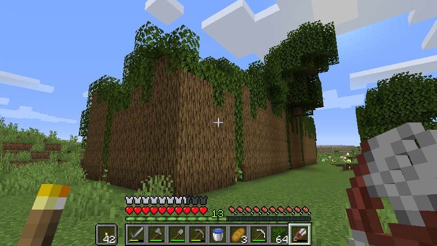 Minecraft（マイクラ）木の壁