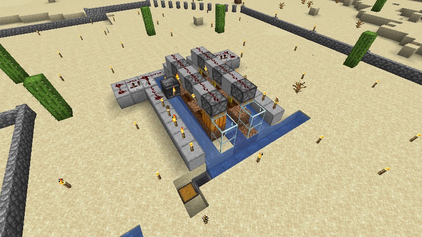 Minecraft（マイクラ）節約型カボチャ自動収穫機２